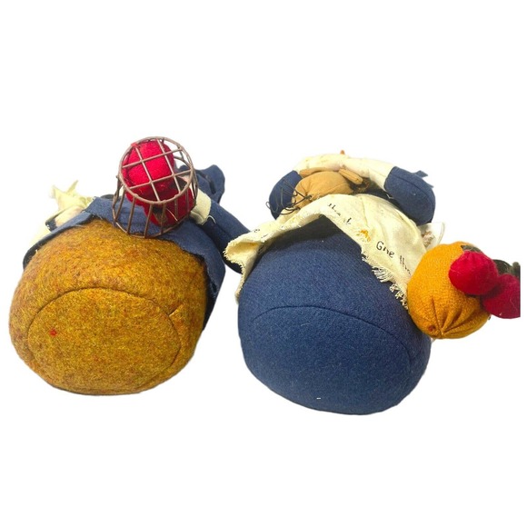 Fall Decor Farmhouse Stuffed Standing Colonial Women Thanksgiving People Turkey - Picture 11 of 11